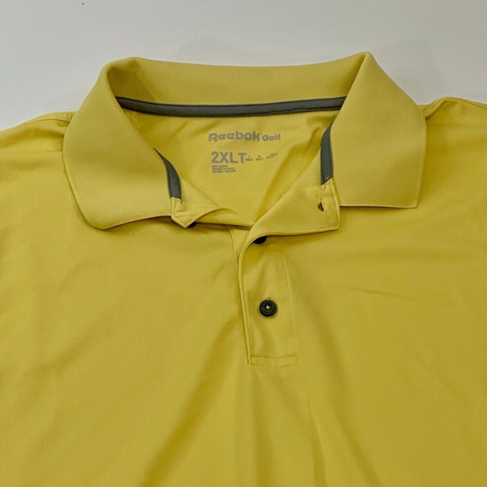 Reebok‎ Golf Men's Short Sleeve Polo, Yellow, Size 2XLT